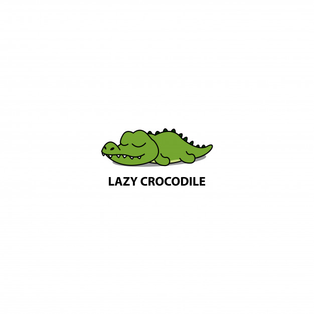 626x626 Lazy Crocodile Sleeping Icon Vector Premium Download