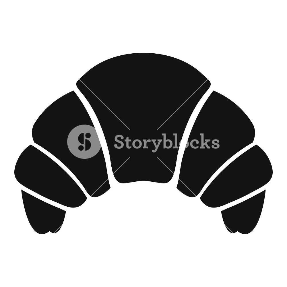 1000x1000 Croissant Icon Simple Illustration Of Croissant Vector Icon