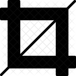 256x256 Crop Icon Of Glyph Style