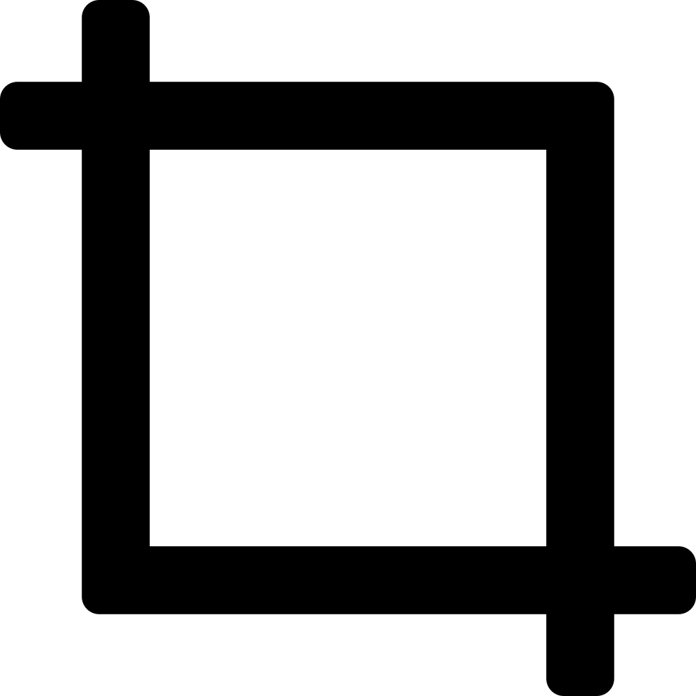 980x980 Crop Tool Png Icon Free Download