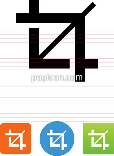 400x547 Crop Tool Icon