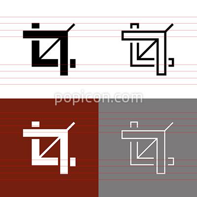 400x400 Crop Tool Icon Set