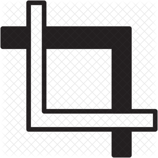 512x512 Crop Tool Icon Of Glyph Style
