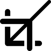 170x170 Crop Tool Png Icon
