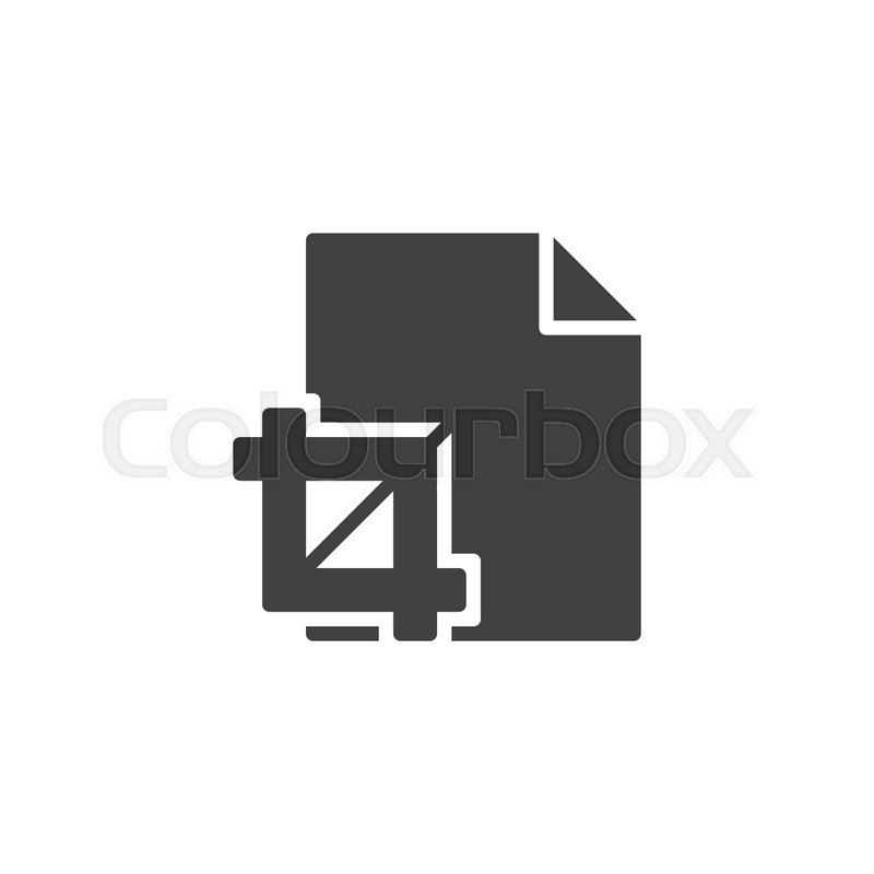800x800 Crop Tool Vector Icon Filled Stock Vector Colourbox