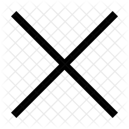 256x256 Cross Icon Of Line Style