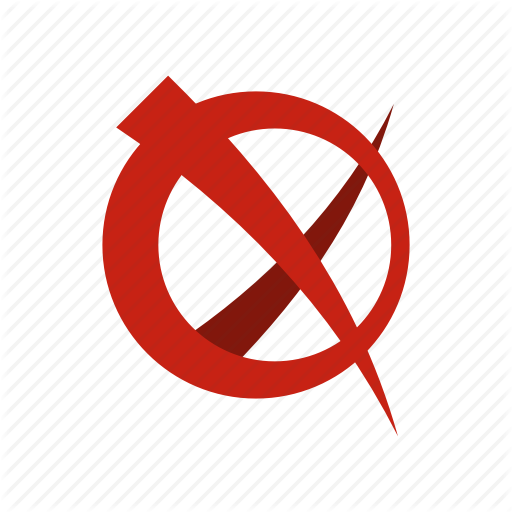 512x512 Choice, Circle, Cross, Mark, No, Shape, Wrong Icon