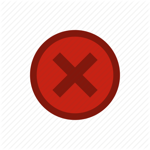 512x512 Circle, Cross, Mark, No, Selection, Shape, Wrong Icon