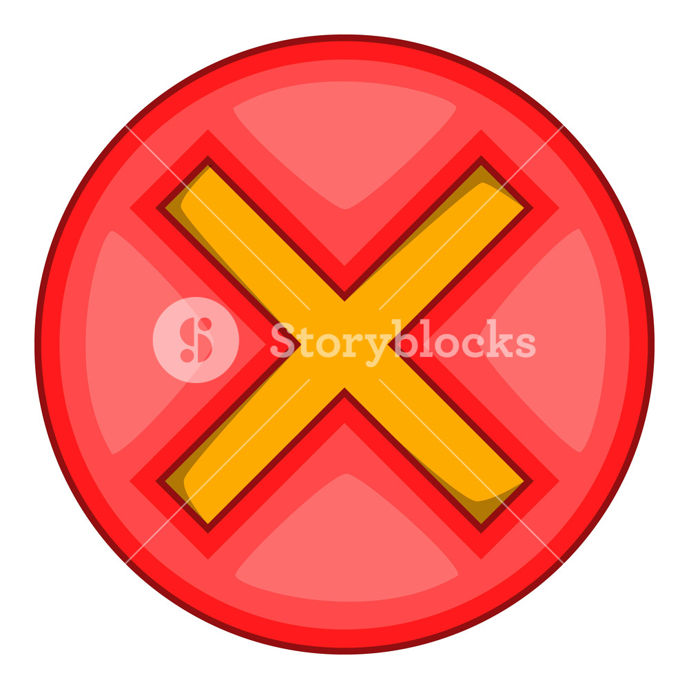 1000x1000 Red Cross, Check Mark Icon Cartoon Illustration Of Red Cross