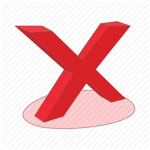 512x512 Cartoon, Check, Cross, Mark, No, Tick, Voting Icon