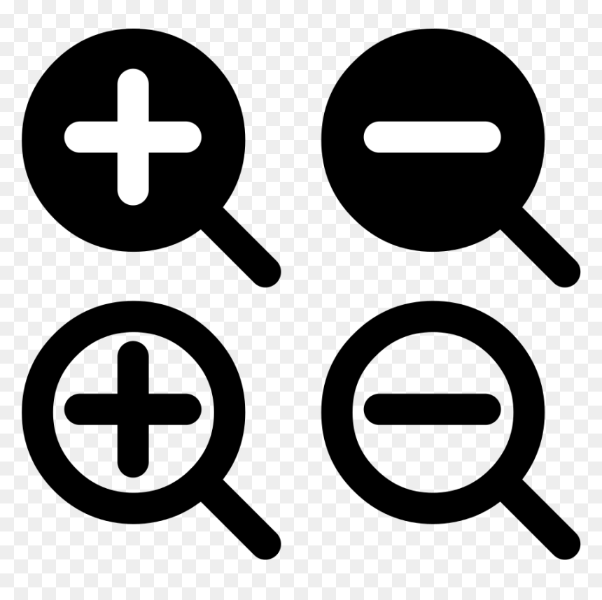 Zoom In And Out Icon, Hd Png Download 860x858 Zoom In And Out Icon, Hd Png Download