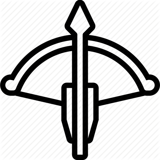 512x512 Crossbow, Outline, Weapon, Weaponry Icon
