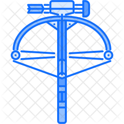 256x256 Crossbow Icon Of Colored Outline Style