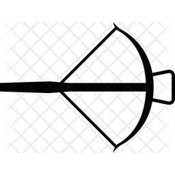 256x256 Crossbow Icon Of Glyph Style