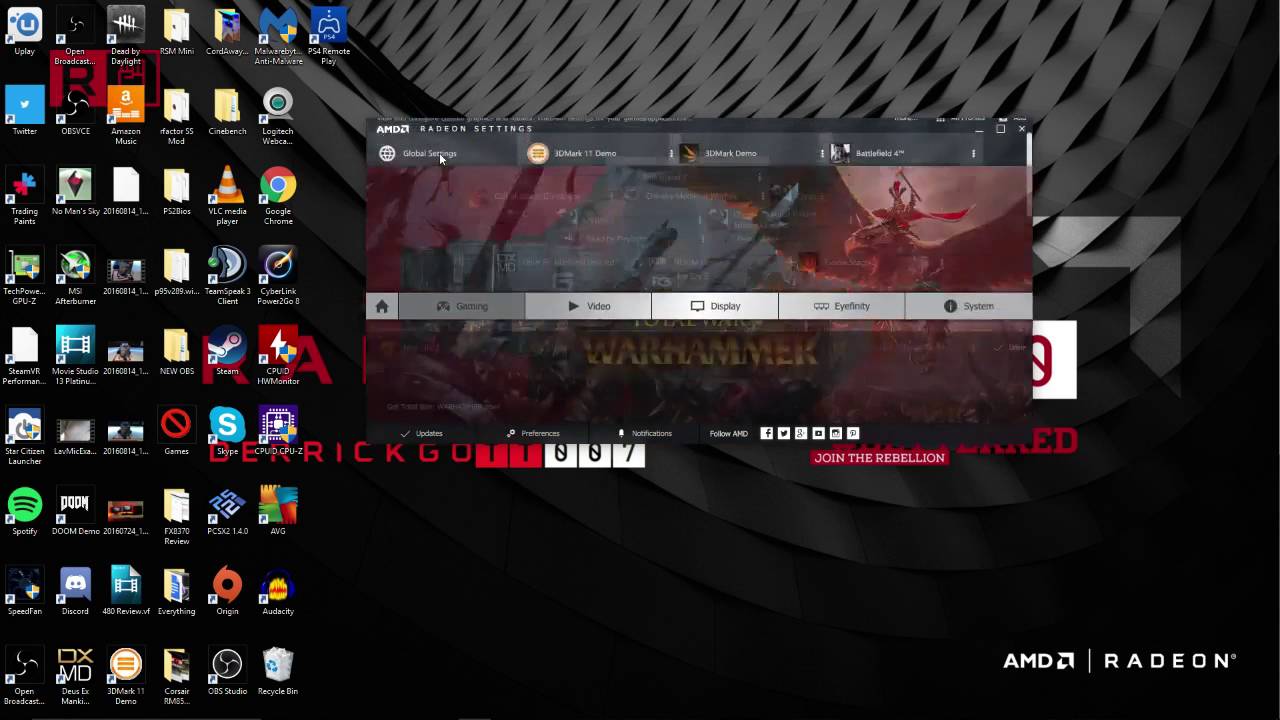 1280x720 Crossfire Onoff Locations Amd Radeon Settings