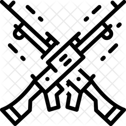 256x256 Crossfire Icon Of Line Style