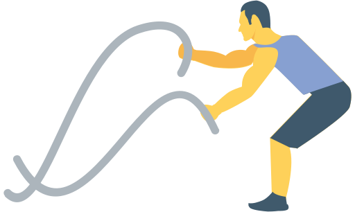 512x306 Crossfit, Ropes, Sport, Fitness, Fit Icon Free Of Fitness Flat Art