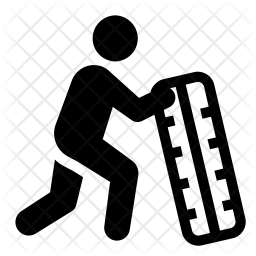 256x256 Crossfit Icon Of Glyph Style