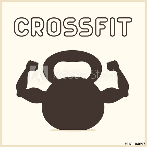 500x500 Crossfit Icon Kettlebell With Strong Hands