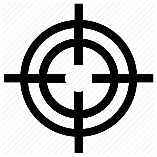 512x512 Crosshair, Gun Sight, Reticle, Rifle Scope, Scope, Target Icon