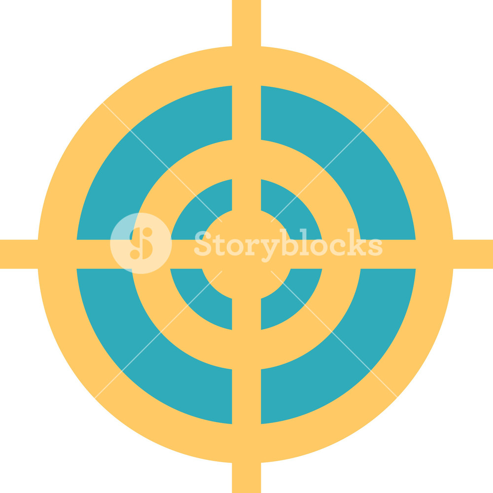 1000x1000 Funky Crosshair Icon Royalty Free Stock Image