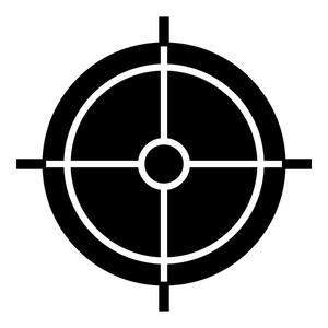 300x300 Periscope Crosshair Icon Simple Illustration Of Periscope