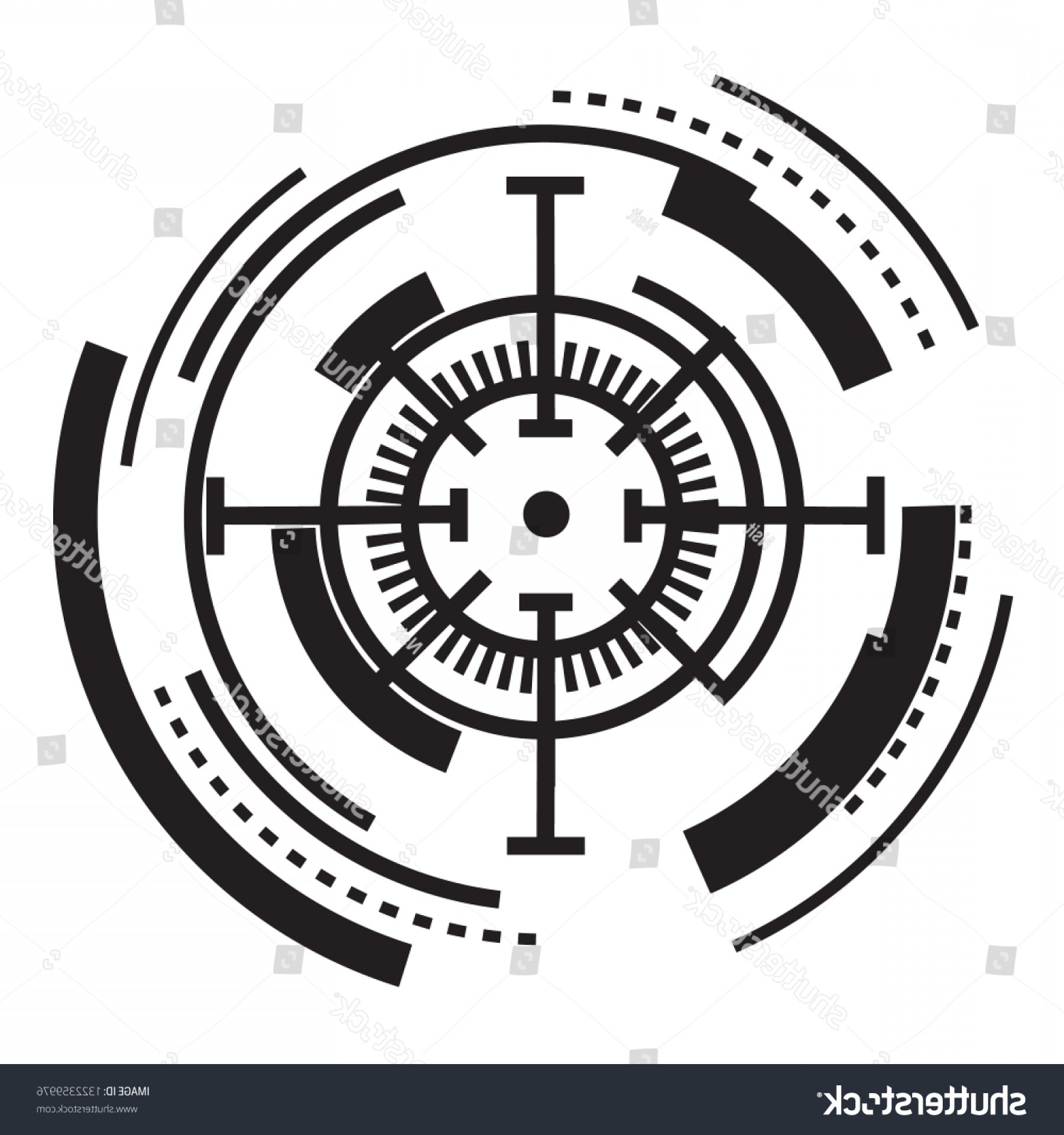 1800x1920 Sniper Crosshair Icon Simple Illustration Vector Hoodamathrun