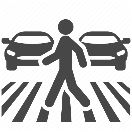 512x512 Car, Congestion, Cross, Crosswalk, Traffic, Transport, Walk Icon