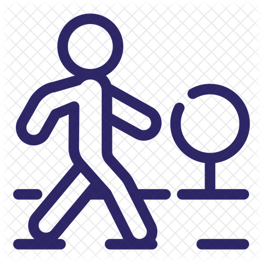512x512 Crosswalk Icon Of Line Style