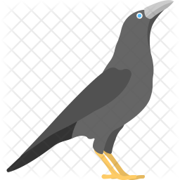 256x256 Crow Icon Of Flat Style