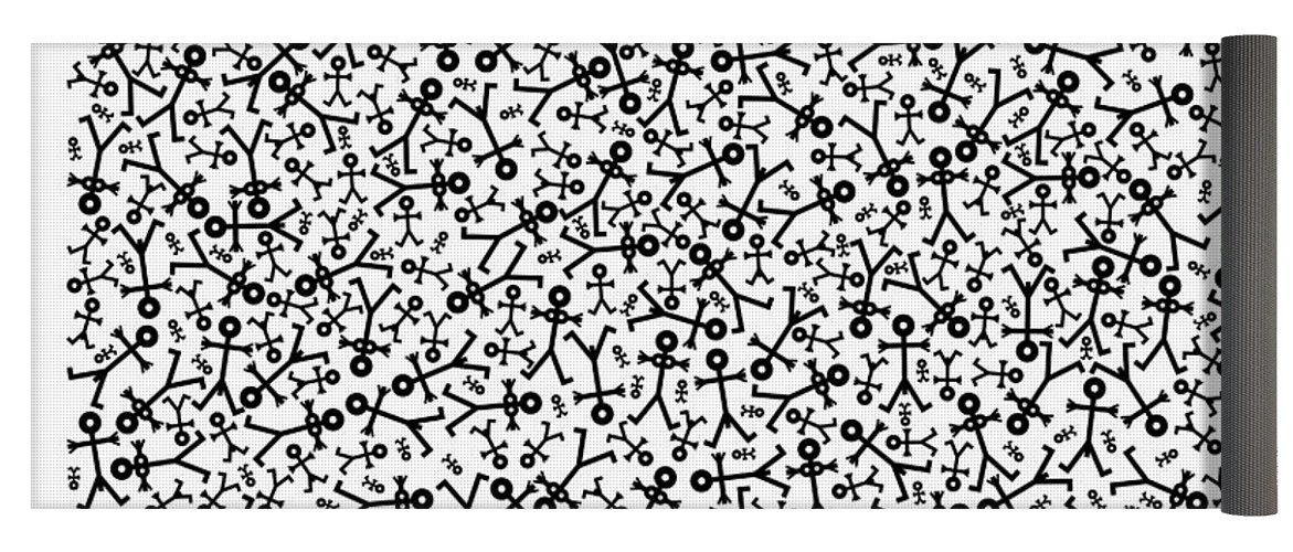 1171x500 Crowd Icon Random Yoga Mat For Sale