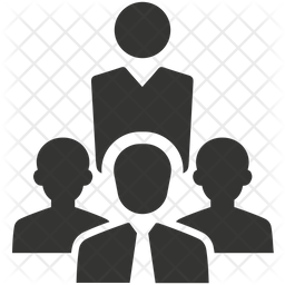 256x256 Crowd Icon Of Glyph Style
