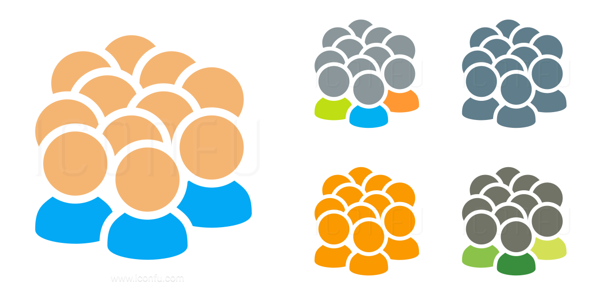 1200x600 Users Crowd Icon