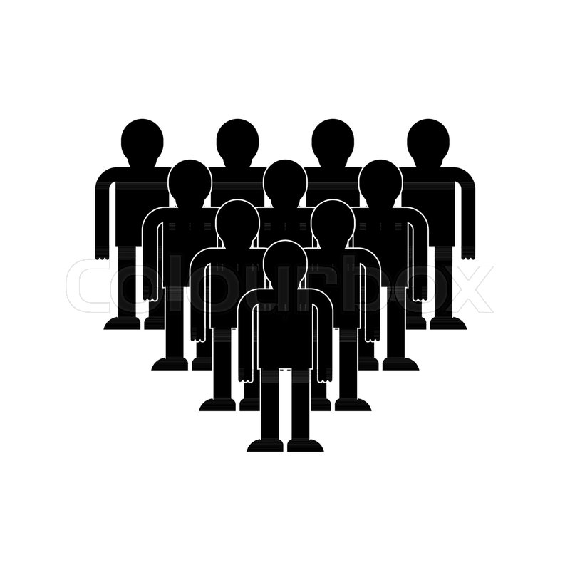 Crowd Of People Icon Throng Isolated Stock Vector Colourbox 800x800 Crowd Of People Icon Throng Isolated Stock Vector Colourbox