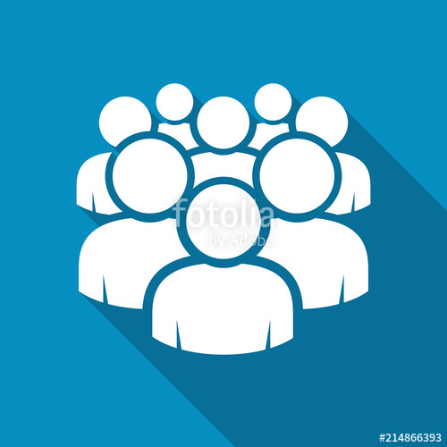 Illustration Of Crowd Of People 500x500 Illustration Of Crowd Of People