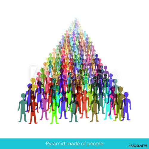 Multiple Colorful Crowd Of People 500x500 Multiple Colorful Crowd Of People