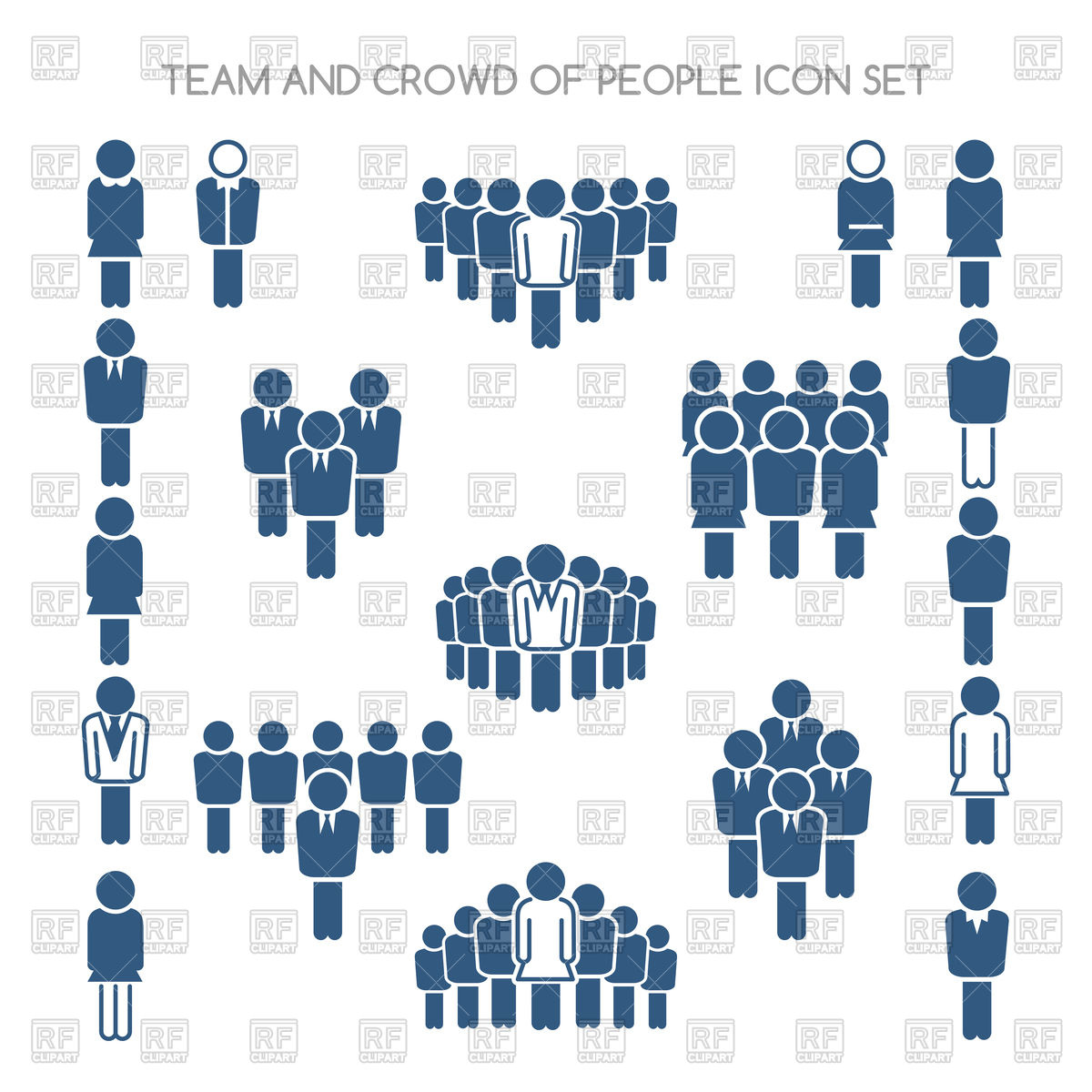 Team Signs And Crowd Of People Icons Vector Image Of Icons 1200x1200 Team Signs And Crowd Of People Icons Vector Image Of Icons