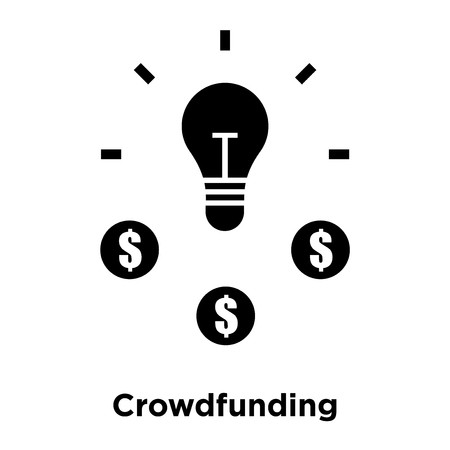 450x450 Crowdfunding Icon Vector Isolated On White Background, Logo