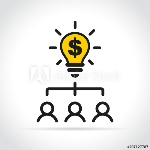 500x500 Crowdfunding Icon On White Background