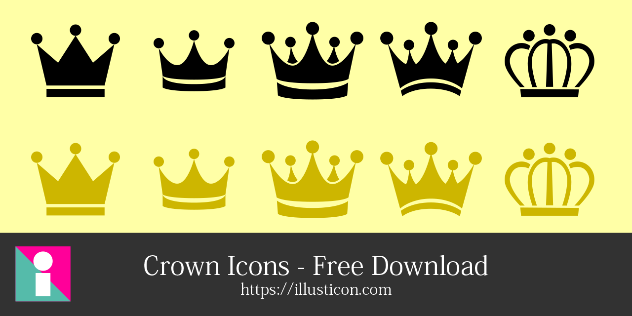 1280x640 Crown Icons Free Download