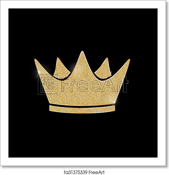 561x581 Free Art Print Of Golden Crown Icon Freeart