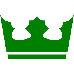 256x256 Green Crown Icon
