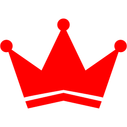 256x256 Red Crown Icon