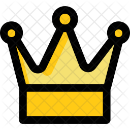256x256 Crown Icon Of Colored Outline Style