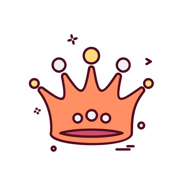 640x640 Crown Icon Design Vector, Crown, Icon, Symbol Png And Vector