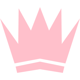 256x256 Pink Crown Icon