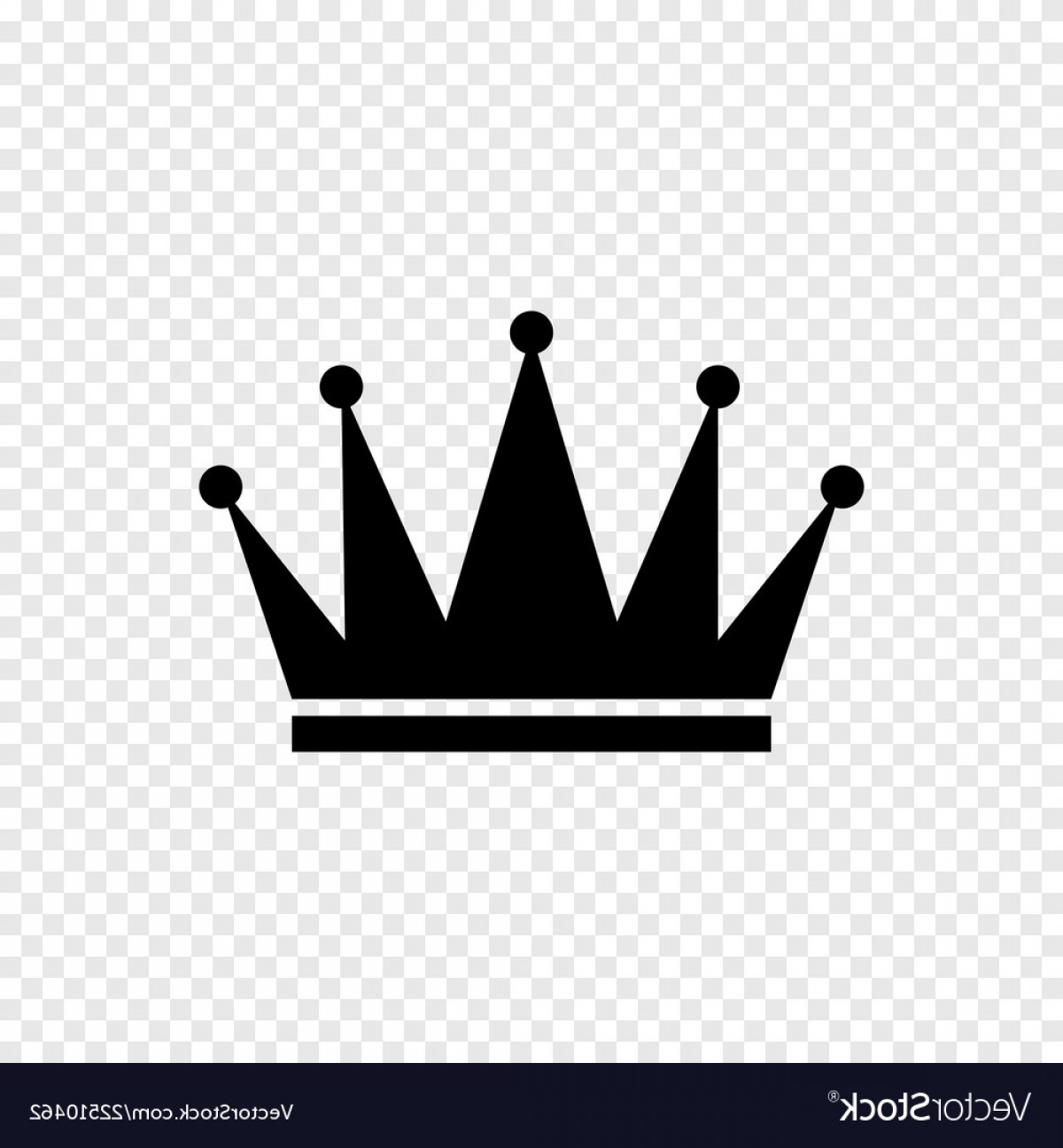1200x1296 Black Crown Icon On Transparent Background Vector Studiogrfx