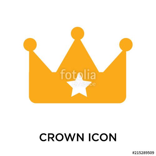 500x500 Crown Icon Isolated On Transparent Background Simple And Editable