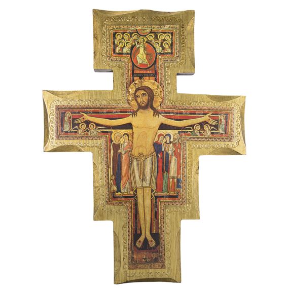 570x570 San Damiano Decorative Wood Icon Crucifix Ewtn Religious Catalogue