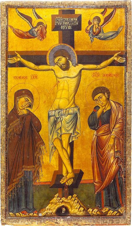 450x772 Greek Orthodox Icon Of The Crucifixion Of Sinai